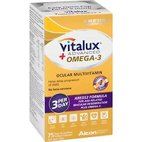 Vitalux® Advanced + Omega-3 Vitamines et multiminéraux pour les yeux