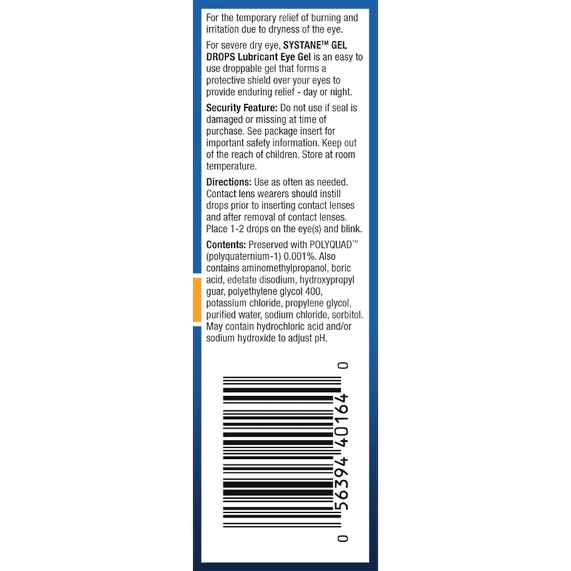 Systane® Gel Drops Gel Oculaire Lubrifiant