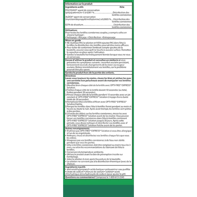 Opti-Free® Express® Advanced Cleaning & Desinfecting