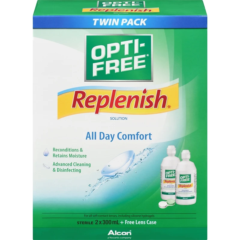 Opti-Free® RepleniSH® Multipurpose Contact Lens Solution Twin Pack