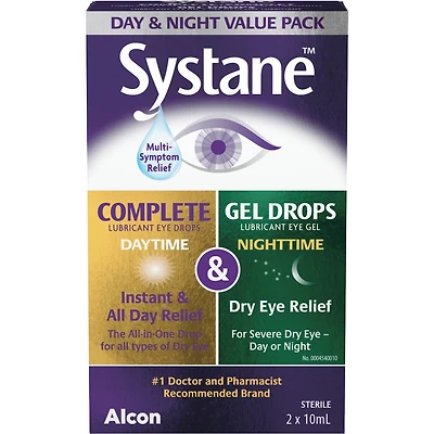 Systane® Ensemble Economique Pour Le Jour et La Nuit - Complet le jour & Gel Drops La Nuit