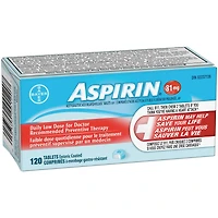 ASPIRIN® à 81 mg, comprimés faible dose quotidienne avec enrobage gastro-résistant