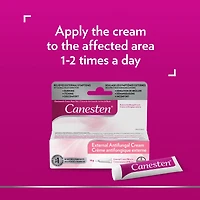 Canesten Crème antifongique externe pour les infections à levures, soulagement des démangeaisons et de la sensation de brûlure, 15 g