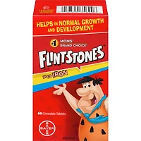 FLINTSTONES Plus Iron Chewable Multivitamin for Kids, Helps with Normal Growth and Development
