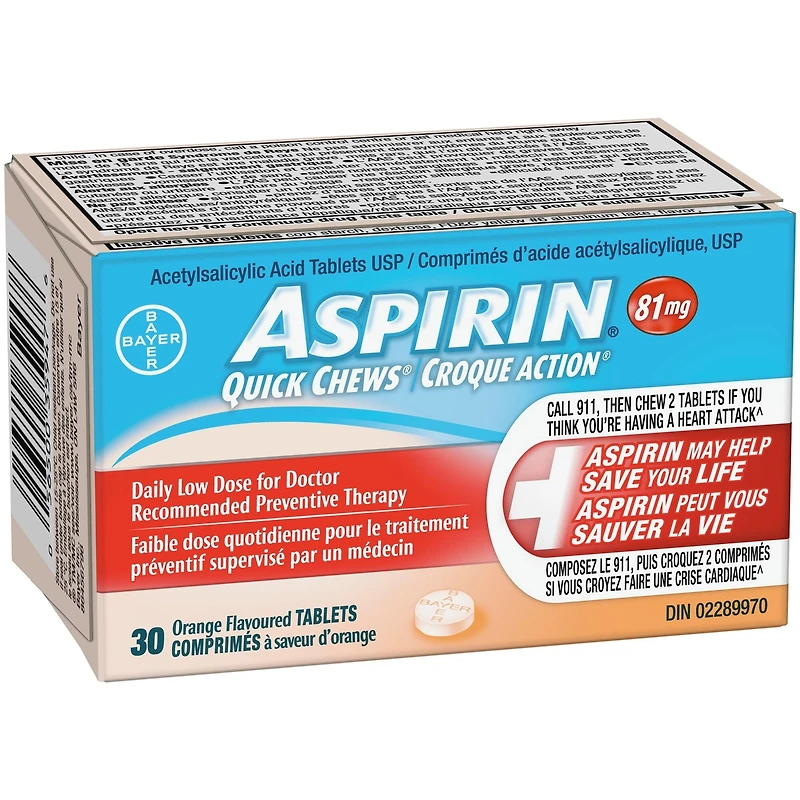 ASPIRIN 81mg, Daily Low Dose Enteric Coated Tablets