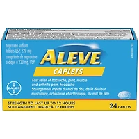 ALEVE pour le soulagement de la douleur, éprouvé en clinique, à action rapide et durable, naproxène sodique