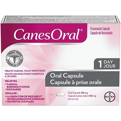 CanesOral® Yeast Infection Pill, Clinically Proven, 1 Dose