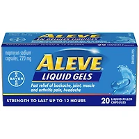 ALEVE Pain Relief Liquid Gels, Strength to Last Up to 12 Hours, Naproxen Sodium 220mg