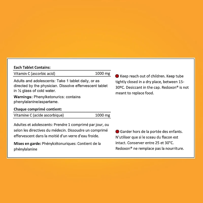 REDOXON Vitamin C-Orange Effervescent Tablets