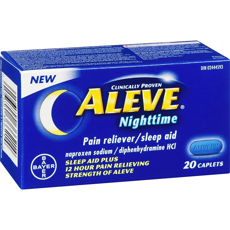 ALEVE Nuit, analgésique et aide-sommeil, naproxène sodique