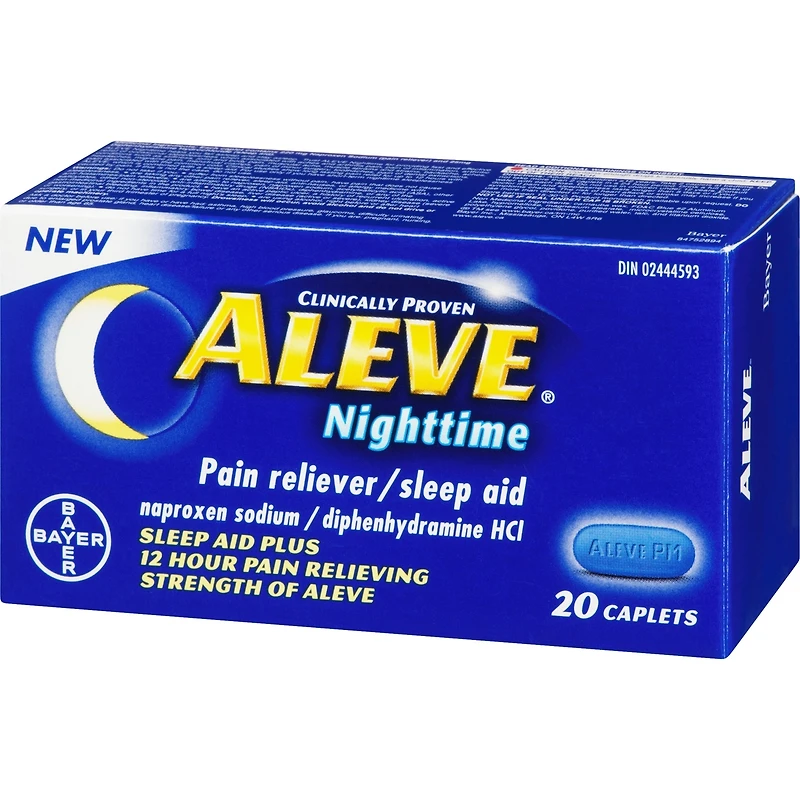 ALEVE Nuit, analgésique et aide-sommeil, naproxène sodique