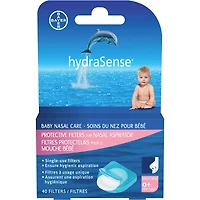 Filtres protecteurs pour Mouche bébé hydraSense, Soins du nez pour bébé, usage unique, 40 filtres