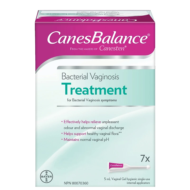 Gel vaginal CanesBalance pour traiter la vaginose bactérienne, élimination efficace des odeurs et des pertes vaginales, 7 applicateurs à usage unique