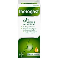 Iberogast Traitement à 9 plantes, soulagement des symptômes liés aux troubles gastro-intestinaux, 100 mL