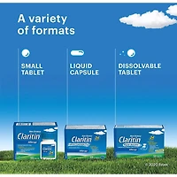 Claritin Capsules liquides Allergies, soulagement rapide et sans somnolence durant 24 heures, 10 mg