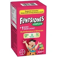 FLINTSTONES Complete Chewable Multivitamin & Minerals for Kids, Aspartame-Free, with Vitamin A, C, B6, B12, D, E, Calcium, 150 count
