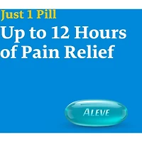 ALEVE Back and Body Pain Relief Liquid Gels, Up to 12 Hour Relief, Naproxen Sodium 220mg