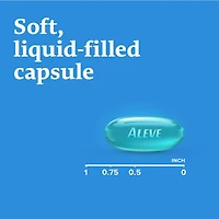 ALEVE Back and Body Pain Relief Liquid Gels, Up to 12 Hour Relief, Naproxen Sodium 220mg