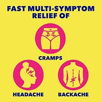 Midol Complete, Fast Multi-Symptom Period pain relief from Cramps, Headache, Backaches and Bloating, 40 Caplets