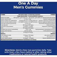 ONE A DAY HOMMES GUMMIES 62719