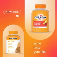 Gummies One A Day Multi+ avec soutien immunitaire – Multivitamines pour les femmes et les hommes avec soutien immunitaire quotidien contenant des vitamines C et D et du zinc pour soutenir la fonction immunitaire