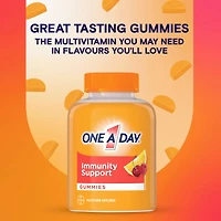 Gummies One A Day Multi+ avec soutien immunitaire – Multivitamines pour les femmes et les hommes avec soutien immunitaire quotidien contenant des vitamines C et D et du zinc pour soutenir la fonction immunitaire