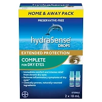 Complete Eye Drops For Dry Eyes - Preservative Free Eye Drops For Dry Eye Relief, Immediate Comfort And Intense Relief From Chronic Dry Eyes, Naturally Sourced, Can Use With Contacts, 2 x 10mL