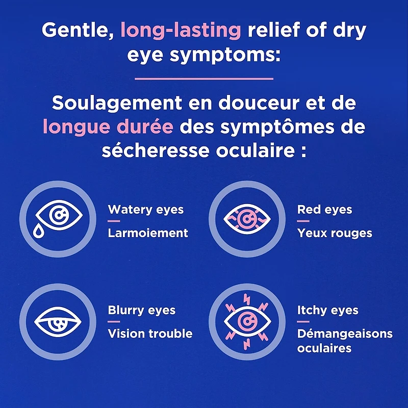 pour enfants – yeux secs, sans agent de conservation, lubrifiant de source naturelle