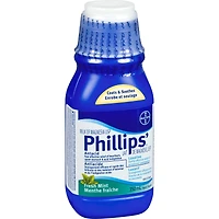 Lait de magnésie Phillips à la menthe, soulagement de la constipation, sans crampes, sans stimulant, laxatif salin, 350 mL