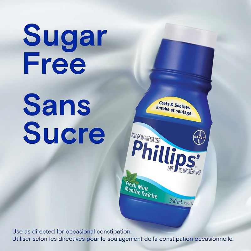 Milk of Magnesia Mint, Constipation Relief, Cramp Free, Stimulant-Free, Saline Laxative, 350ml