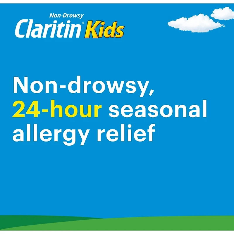 Kids Médicament contre les allergies à dissolution rapide – 24 heures sans somnolence pour les enfants, antihistaminiques pour les enfants, soulagement rapide des allergies des démangeaisons, des yeux rouges, des éternuements, du nez qui coule