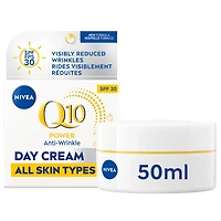 NIVEA Q10 Power Anti-Wrinkle Firming Day Face Cream SPF 30, All Skin Types, 50mL