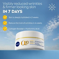 NIVEA Q10 Power Anti-Wrinkle Firming Day Face Cream SPF 30, All Skin Types, 50mL