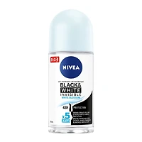NIVEA Déodorant antisudorifique 72 h à bille Black & White Invisible, White Blossom, 50 ml