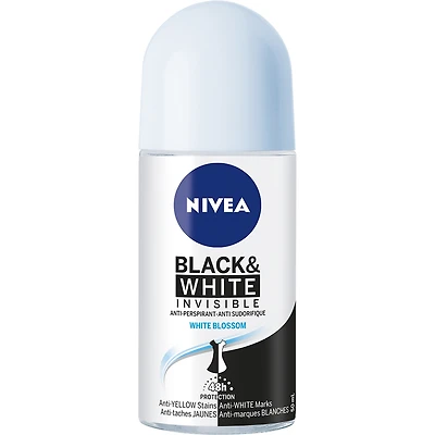 NIVEA Black & White Invisible White Blossom Anti-Perspirant Roll-On