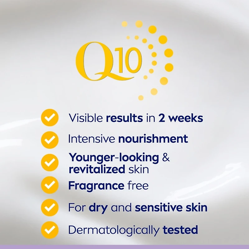 NIVEA Q10 Anti-Wrinkle Fragrance Free Soothing Night Cream, 50 mL