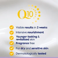 NIVEA Q10 Anti-Wrinkle Fragrance Free Soothing Night Cream, 50 mL