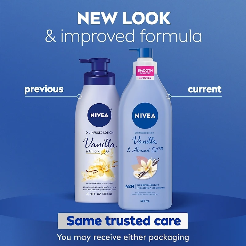 Oil Infused Vanilla & Almond Oil Body Lotion