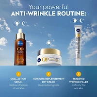NIVEA Q10 Anti-Wrinkle Moisture Replenishment Day Face Cream, Dry Skin, 50mL