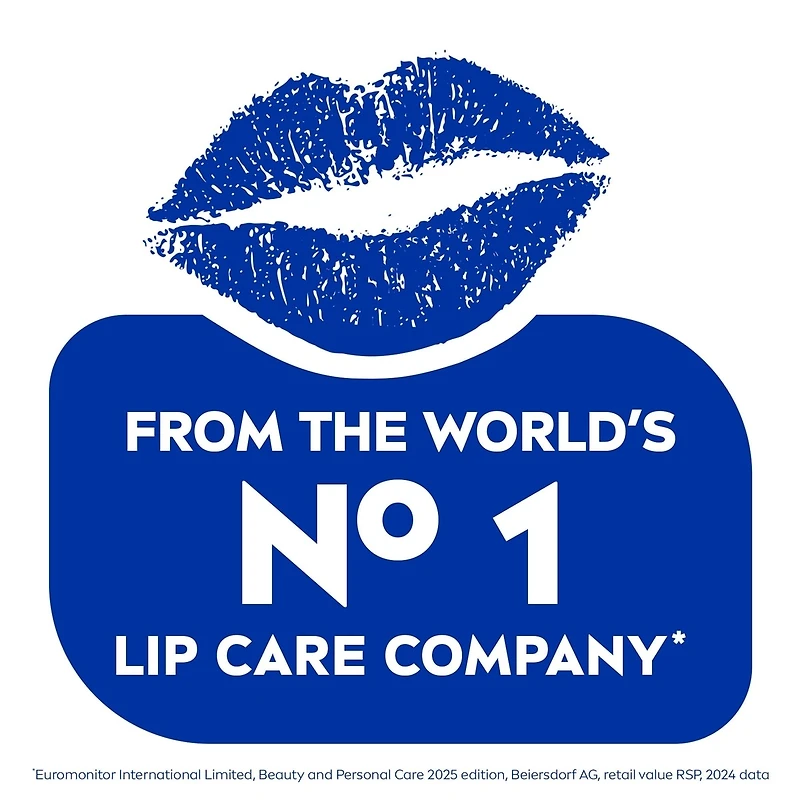 NIVEA Pearly Shine Lip Balm, Tinted lip balm with shea butter & natural oils for 24hr moisture, Pearly pink shine, Lip moisturizer for dry lips, (2 x 4.8g)