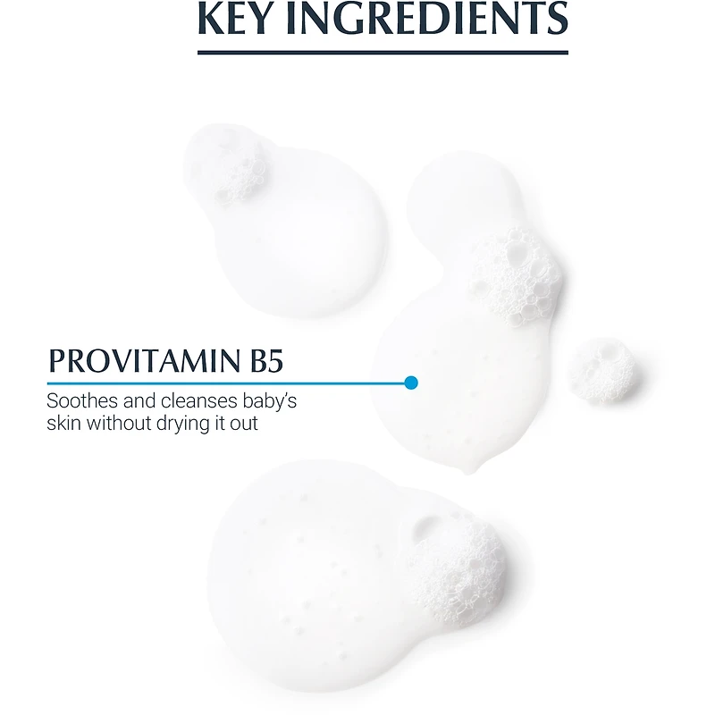 Nettoyant et shampooing Aquaphor Baby d'Eucerin pour la peau sensible de bébé