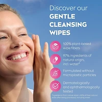 NIVEA 3-in-1 Gentle Face Cleansing Wipes Dry and Sensitive Skin, 40 Count