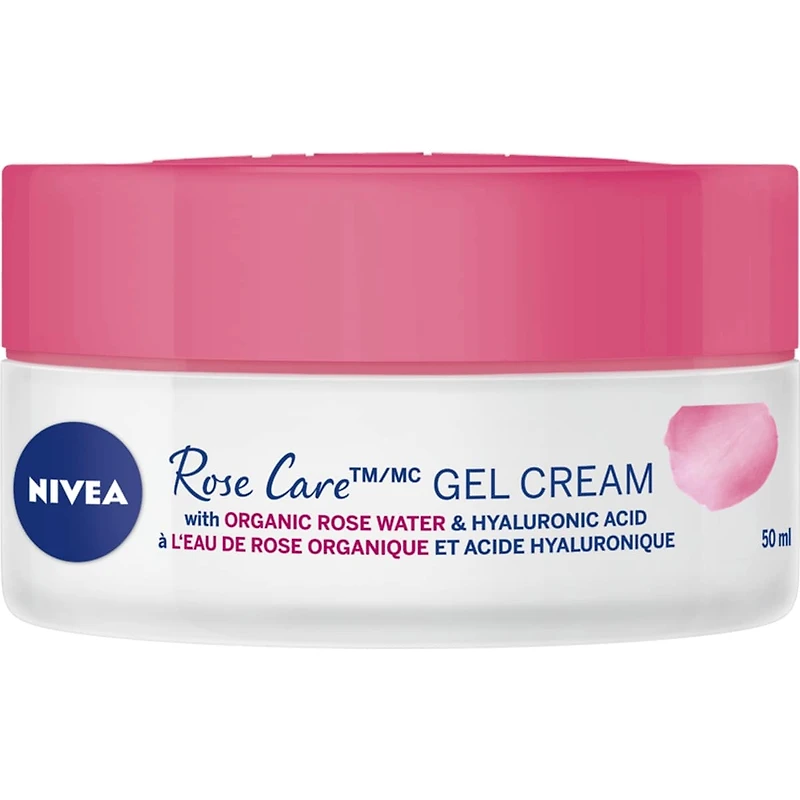 NIVEA Rose Care Gel Cream, 50mL