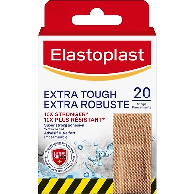 Elastoplast Pansements Extra Robuste Imperméables, Boîte De 20