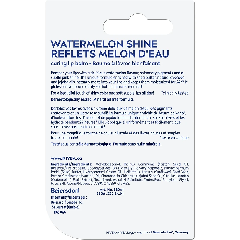 NIVEA Reflets melon d'eau baume à lèvres