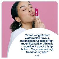 Baume à lèvres reflets melon d’eau de NIVEA, baume à lèvres teinté au beurre de karité et huiles naturelles pour 24 heures d’hydratation, parfum de melon d’eau, hydratant pour les lèvres sèches, (2 x 4.8 g)