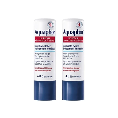 Lip Balm Repair Stick DUO PACK for Dry, Chapped and Cracked Lips