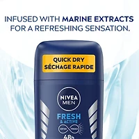 NIVEA Men Deodorant Fresh and Active Deodorant Stick, 50 mL