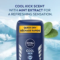 Déodorant en bâton Cool Kick de NIVEA Men Déodorant pour hommes, 50 ml