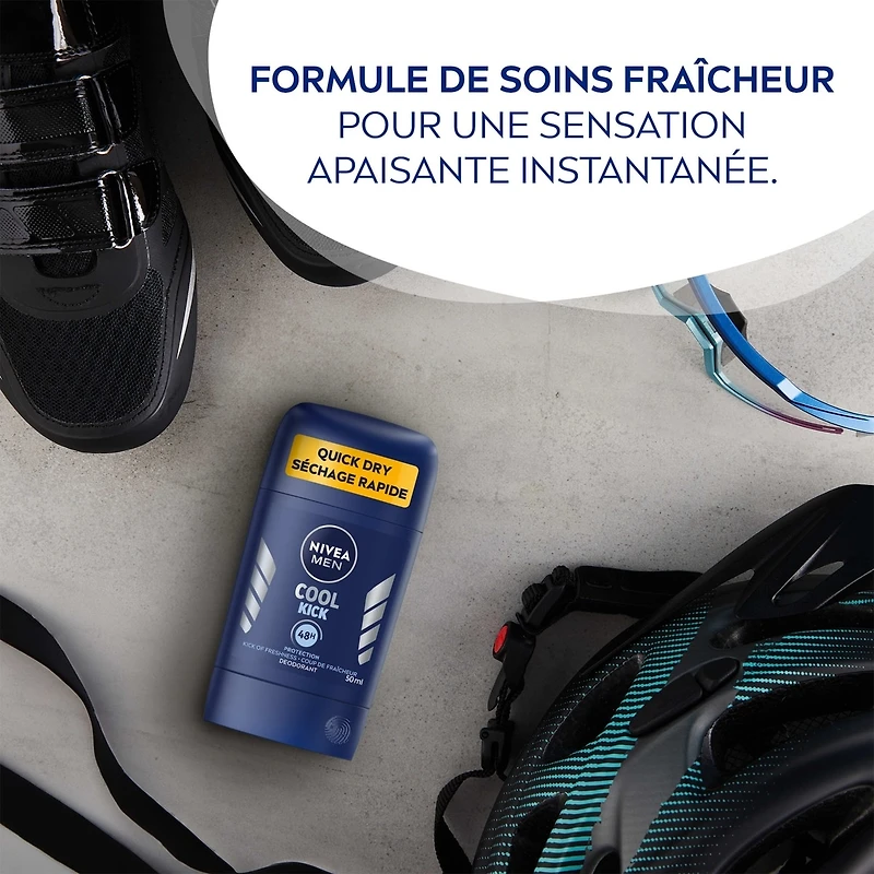 Déodorant en bâton Cool Kick de NIVEA Men Déodorant pour hommes, 50 ml
